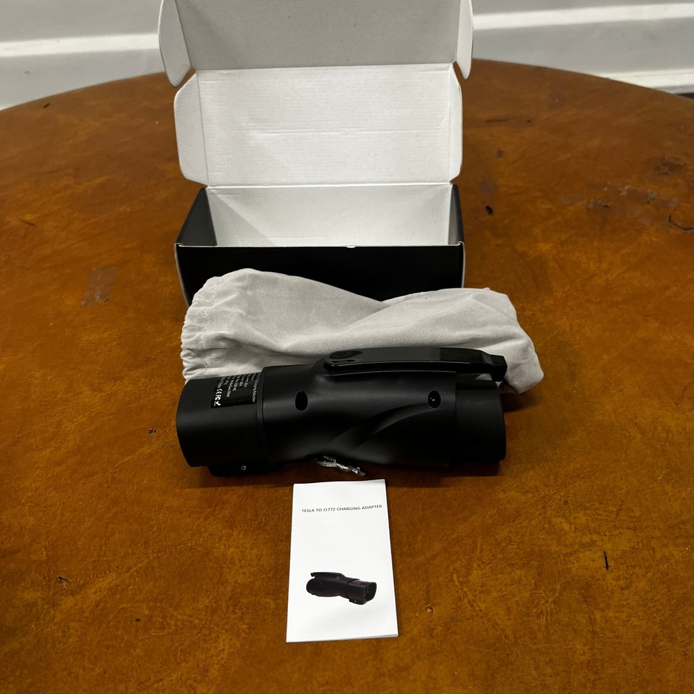 Tesla to J1772 Charging Adapter Black Max 60Amp, 250V Electric Vehicle EV Charge - Picture 7 of 8